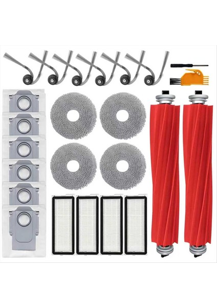 Roborock Qr 798 / Qr 598 / Qv 35A Robot Süpürge Rulo Fırça Hepa Filtre Için Yedek Aksesuarlar Kiti (Yurt Dışından)