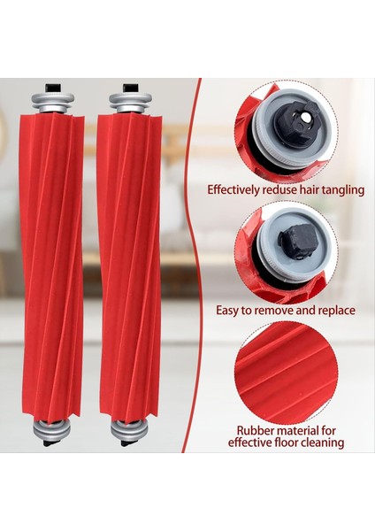 Roborock Qr 798 / Qr 598 / Qv 35A Robot Süpürge Rulo Fırça Hepa Filtre Için Yedek Aksesuarlar Kiti (Yurt Dışından) modelleri