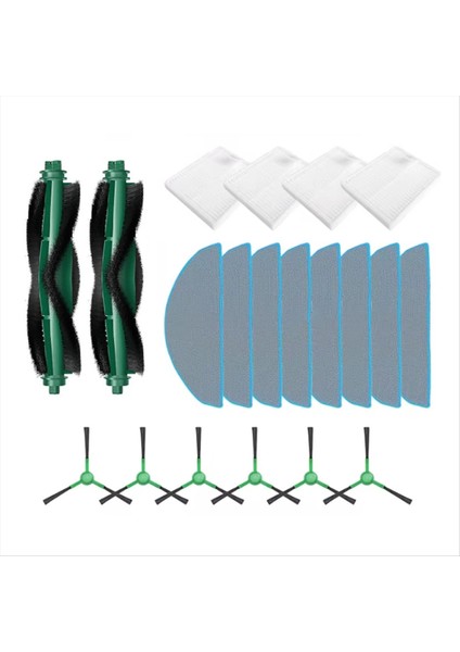 Irobot Roomba Için 105 Vac / 105 Combo / 105 Combo+ / 104 Combo /Q052 Yedek Parça Ana Fırça Yan Fırça Filtre Paspas Bezi (Yurt Dışından) modelleri