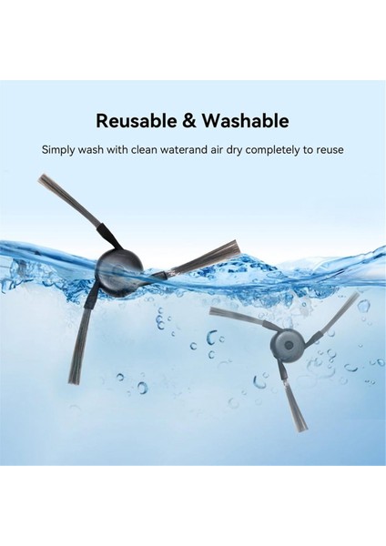 Dreame Elektrikli Süpürge Için Yan Fırça X40 Ultra X40 Ultra Complete X40 Master L40 Ultra Spiral Aksesuarları (Yurt Dışından) fırsatları