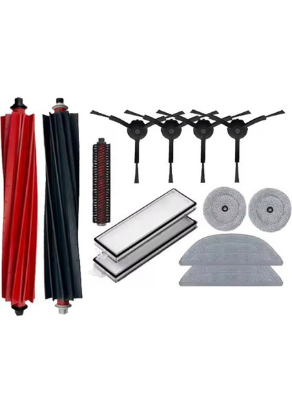 13 Adet Roborock S8 Max Ultra Elektrikli Süpürge Yedek Parçalar Vakum Ana Fırça Kenar Fırça Paspas Bezi Toz Torbası Filtresi (Yurt Dışından)