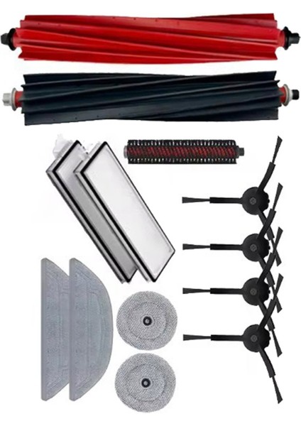 13 Adet Roborock S8 Max Ultra Elektrikli Süpürge Yedek Parçalar Vakum Ana Fırça Kenar Fırça Paspas Bezi Toz Torbası Filtresi (Yurt Dışından) modelleri