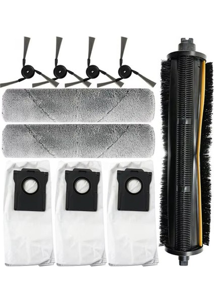 10 Adet Dreame Mova Z5 / Z5 Pro / Z50 Ultra Dolaşmayan Rulo Fırça Yan Fırça Paletli Paspas Bezi Toz Torbası Yedek Parça (Yurt Dışından) fiyatları