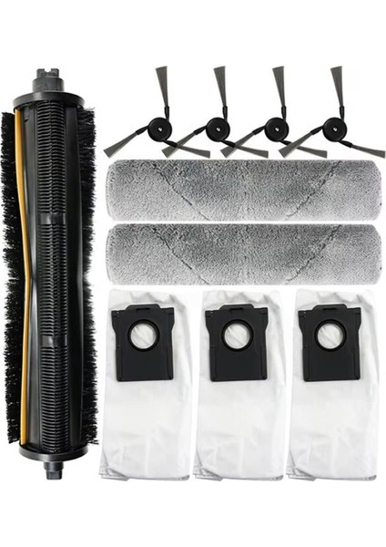 10 Adet Dreame Mova Z5 / Z5 Pro / Z50 Ultra Dolaşmayan Rulo Fırça Yan Fırça Paletli Paspas Bezi Toz Torbası Yedek Parça (Yurt Dışından) modelleri