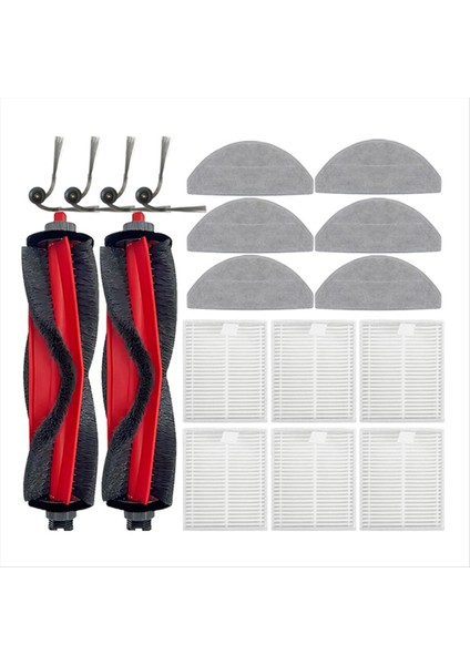 Roborock Q7 M5 / Q7 M5+ / Q7 L5 / Q7 L5+ Iç Robotlu Süpürge Parçaları Ana Yan Fırça Paspas Bez Filtre (Yurt Dışından)