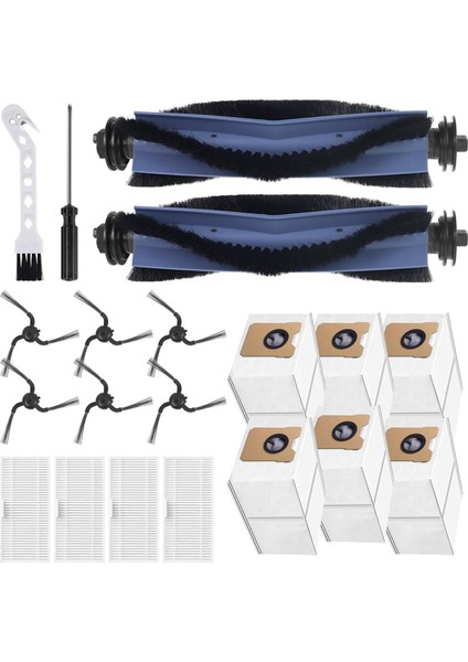 Eufy C10 Robot Süpürge Aksesuarları Için Yedek Parçalar Rulo Fırça Hepa Filtreler Yan Fırçalar Toz Torbaları (Yurt Dışından) fiyatları