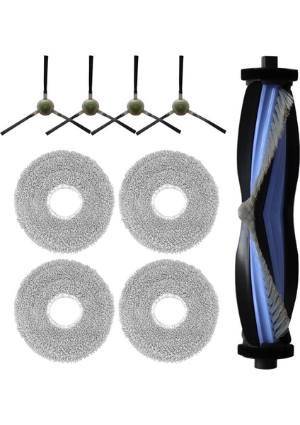 Lefant M3 Robot Süpürge Yedek Parçaları 1 Ana Fırça 4 Yan Fırça 4 Mop Pedleri Parçaları (Yurt Dışından) fırsatları