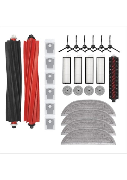 27 Adet Roborock S8 Max Ultra Elektrikli Süpürge Yedek Parçalar Ana Fırça Kenar Fırça Paspas Bezi Toz Torbası Filtresi (Yurt Dışından) fırsatları