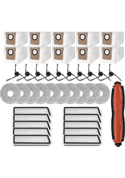 41 Adet Ana Yan Fırça Hepa Filtre Paspas Bezi Toz Torbası Aksesuarları Xiaomi Mijia 5 PRO/OV21CN Elektrikli Süpürge Parçaları (Yurt Dışından) fiyatları