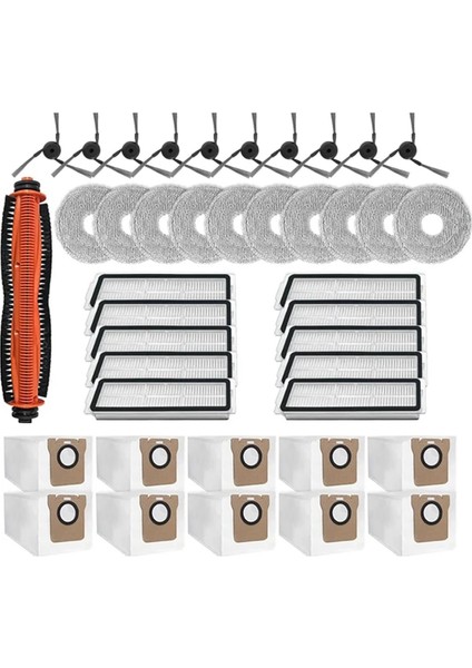 41 Adet Ana Yan Fırça Hepa Filtre Paspas Bezi Toz Torbası Aksesuarları Xiaomi Mijia 5 PRO/OV21CN Elektrikli Süpürge Parçaları (Yurt Dışından) modelleri