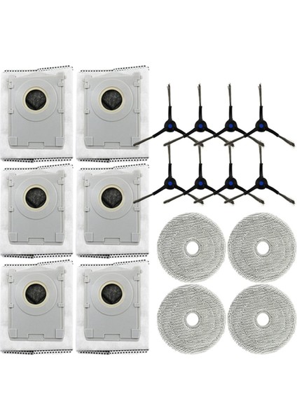 Ecovacs Deebot Mini Süpürme Makinesi Yedek Toz Torbaları Rag Yan Fırça Çöp Torbası Yedek Parça Robotlu Süpürge (Yurt Dışından)