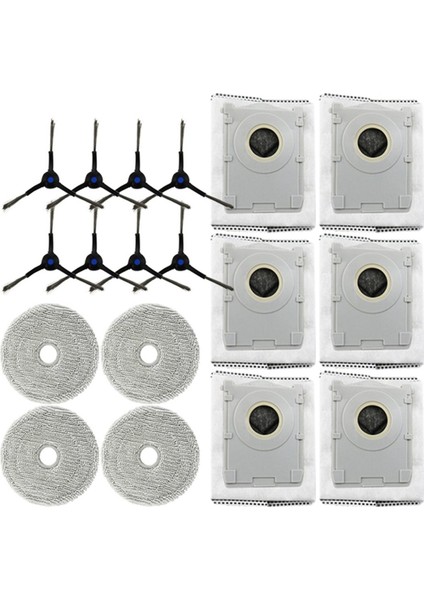 Ecovacs Deebot Mini Süpürme Makinesi Yedek Toz Torbaları Rag Yan Fırça Çöp Torbası Yedek Parça Robotlu Süpürge (Yurt Dışından) modelleri