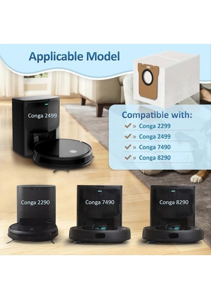 Elektrikli Süpürge Torbaları Cecotec Conga 2299 2499 7490 8290 Toz Torbaları Cecotec Robot Otomatik Elektrikli Süpürge (Yurt Dışından) fiyatları