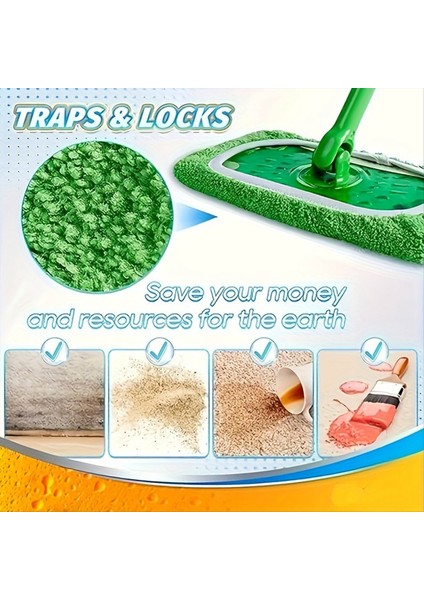 14 Adet Paspas Pedleri Dolum Swiffer Süpürgesi Paspas-Kuru Süpürme Bezleri ve Islak Paspas Bezleri Yıkanabilir Ev Temizlik Seti (Yurt Dışından) fırsatları