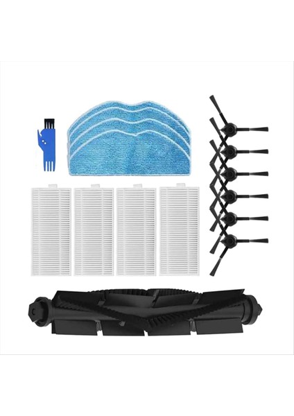 Botslab S8 Plus/s8/s8 Plus/ 360 S8 / Ezvız Re4/re5 Plus Elektrikli Süpürge Parçaları Ana Yan Fırça Filtreleri Paspas (Yurt Dışından)