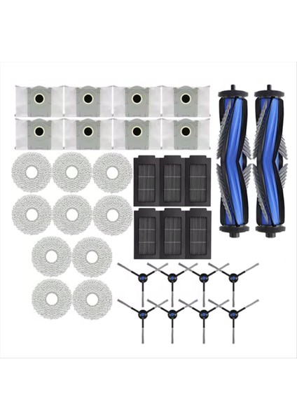 34 Adet Ecovacs Deebot T50 Pro OMNI/T50 Omni Elektrikli Süpürge Yedek Parçaları Vakum Fırçası Filtre Toz Torbası Paspas Bezi (Yurt Dışından) fiyatları