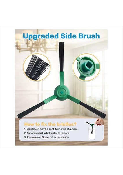 Irobot Roomba Için 105 Vac / 105 Combo / 105 Combo+ / 104 Combo /Q052 Yedek Parça Ana Fırça Yan Fırça Filtre Paspas Bezi (Yurt Dışından) indirimleri