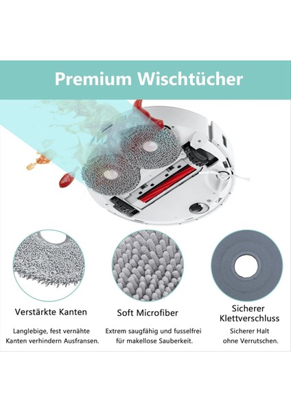 Roborock Q Revo/qrevo S/pro/maxv/master/slim/curve/edge/saros 10R/Z70 Robotlu Süpürge Için Paspas Bezi (Yurt Dışından) indirimleri