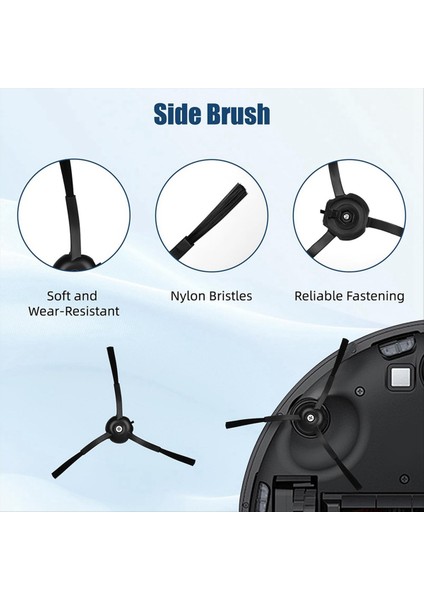 Roborock Qrevo Plus/qrevo S/qrevo Maxv Robot Vakum Aksesuarları Paspas Bezleri Hepa Filtre Ana Yan Fırça Seti Için Uygun (Yurt Dışından) fiyatları