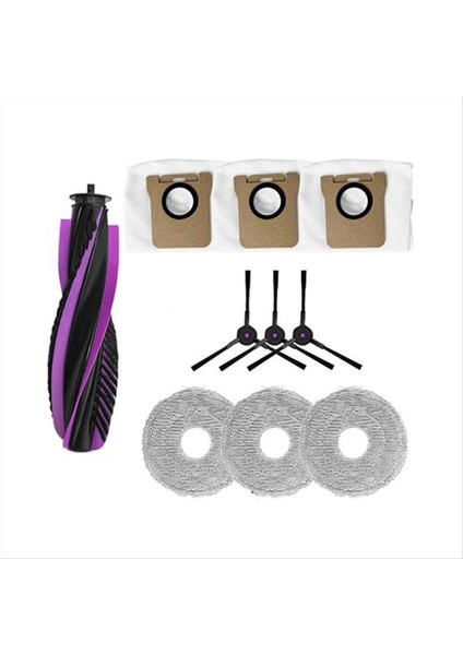Jonr P20 Pro Robotlu Süpürge Için 10 Adet Yedek Parçalar Ana Fırça Yan Fırça Paspas Bezi Toz Torbası (Yurt Dışından) fırsatları