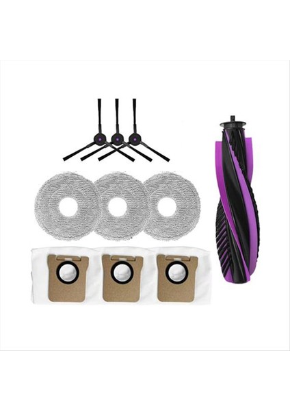 Jonr P20 Pro Robotlu Süpürge Için 10 Adet Yedek Parçalar Ana Fırça Yan Fırça Paspas Bezi Toz Torbası (Yurt Dışından) indirimleri