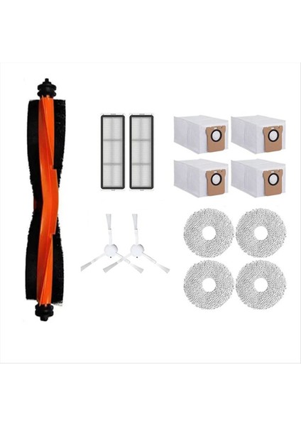 13 Adet Xiaomi X20+/X10+/X20 PLUS/X10 Plus Süpürme Makinesi Aksesuarları Ana Yan Fırça Paspas Filtresi Toz Torbaları (Yurt Dışından)