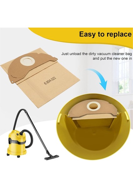 Karcher Wd2 Mv2 Wd 2 200 Için Elektrikli Süpürge Torbaları WD2250 A2004 A2054 A2099 6 904-322 0 Karcher Wd Için Vakumlu Toz Torbaları (Yurt Dışından) indirimleri
