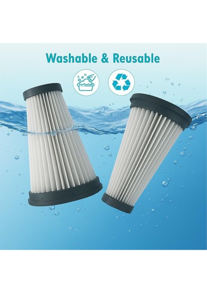 Trucozie Akülü Vakum T350 Yıkanabilir Filtre Vakum Parçaları Için Yıkanabilir Vakum Filtreleri 4 Hepa Filtreler (Yurt Dışından) fırsatları