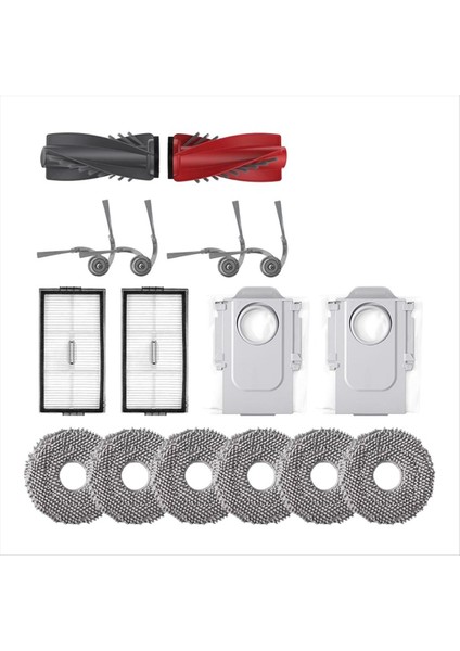 Roborock Saros 10R/S9 Maxv SLIM/G20S Ultra Aksesuarları Ana Yan Fırça Paspas Hepa Filtre Toz Torbası Elektrikli Süpürge Parçaları (Yurt Dışından)