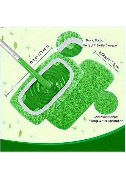 Paspas Pedleri Dolum Swiffer Süpürgesi Paspas-Kuru Süpürme Bezleri ve Islak Mop Bezleri Ev Temizliği Için Yıkanabilir 8 Adet (Yurt Dışından) modelleri