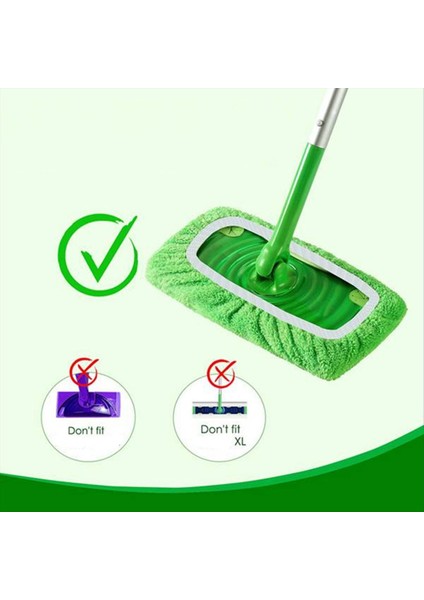 Paspas Pedleri Dolum Swiffer Süpürgesi Paspas-Kuru Süpürme Bezleri ve Islak Mop Bezleri Ev Temizliği Için Yıkanabilir 8 Adet (Yurt Dışından) indirimleri