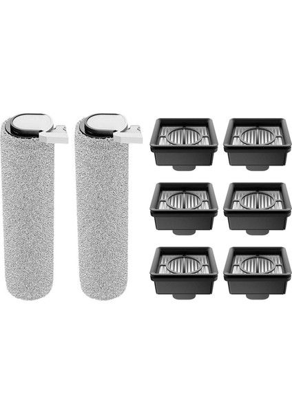 8 Adet Rulo Fırça ve Hepa Filtre Xiaomi Truclean W20 / 2c / 4c / 2 Lite Yedek Parçalar Vakum Fırça Filtresi (Yurt Dışından)