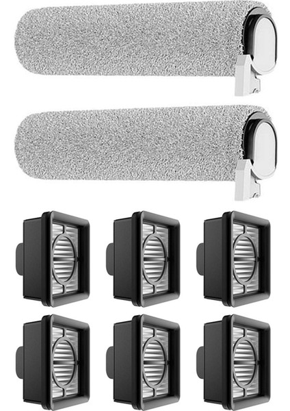 8 Adet Rulo Fırça ve Hepa Filtre Xiaomi Truclean W20 / 2c / 4c / 2 Lite Yedek Parçalar Vakum Fırça Filtresi (Yurt Dışından) fırsatları