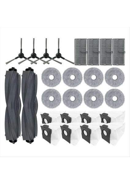 Dreame L10S Pro Ultra ISI/X30 ULTRA/X30 Pro Yedek Parçalar Ana Yan Fırça Toz Torbası Filtre Paspas Bezi Için 26 Adet (Yurt Dışından) fiyatları