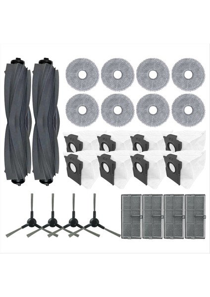 Dreame L10S Pro Ultra ISI/X30 ULTRA/X30 Pro Yedek Parçalar Ana Yan Fırça Toz Torbası Filtre Paspas Bezi Için 26 Adet (Yurt Dışından) modelleri