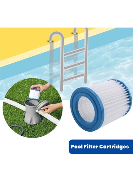 12 Adet Havuz Filtresi Kartuşları 89X79X45MM Yedek Yüzme Havuzu Filtresi Havuz Filtresi Pompası Temizleyici (Yurt Dışından) fiyatları