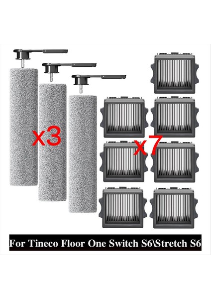 Tineco Zemin Tek Anahtar S6/streç S6 Elektrikli Süpürge Parçaları Rulo Ana Fırça Hepa Filtre Aksesuarları (Yurt Dışından) fiyatları
