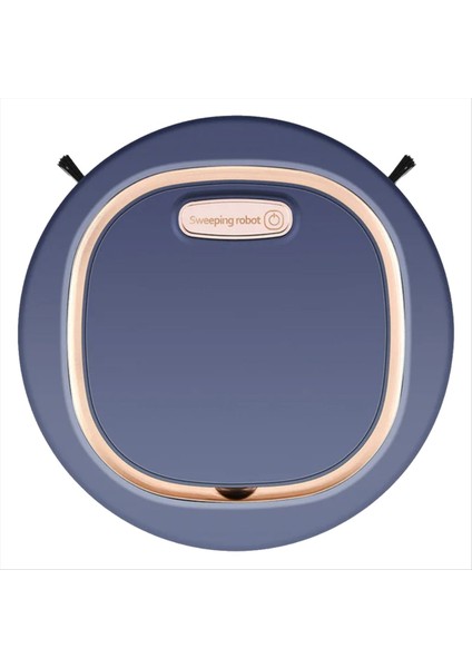 USB Kablosuz Elektrikli Süpürge Robotu Süpürme Paspas Ev Temizlik Robotu Zemin Halısı Süpürgesi Toz Toplayıcı Mavi (Yurt Dışından)
