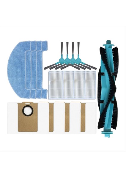 Ultenic T20 Pro Elektrikli Süpürge Yedek Parçalar Ana Fırça Yan Fırça Hepa Filtre Paspas Bezi Toz Torbası (Yurt Dışından) fırsatları