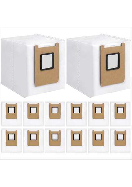 Eufy E28 OMNI/E25 Omni Robot Vakum 3l Büyük Kapasiteli Ağır Hizmet 4 Katmanlı Gözyaşı Vakum Torbaları Için 14 Paket Toz Torbaları (Yurt Dışından)
