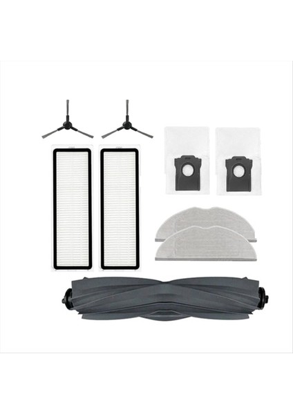 Dreame Mova S10 / Mova S10 Plus Süpürme Makinesi Aksesuarları Ana Yan Fırça Paspas Filtresi Toz Torbaları Için 9 Adet (Yurt Dışından)