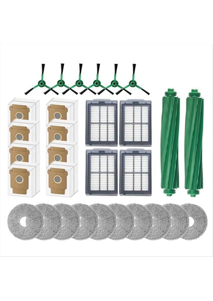 Irobot Roomba Plus 505 COMBO/405 Combo Robotlu Süpürge Fırçası Hepa Filtre Paspas Bezi Toz Torbası Yedek Parçalar (Yurt Dışından) modelleri