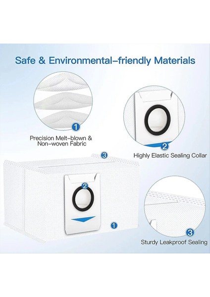 Ecovacs Deebot T10 Turbo X1 Omnı Elektrikli Süpürge Aksesuarları Ana Yan Fırça Kapağı Filtre Temizleme Bezi Toz Torbası (Yurt Dışından) fiyatları