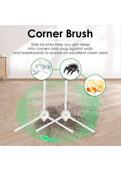 10 Adet Yan Fırça Tefal X-Plorer 45 / RG8275WH Süpürge Aksesuarları Yan Fırça Yedek Parçaları (Yurt Dışından) indirimleri