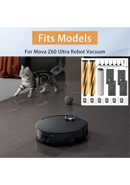 21 Adet Ana Fırça Rulo Paspas Toz Torbaları Yan Fırça Filtresi Dreame Mova Z60 Ultra Robotlu Süpürge Parçaları (Yurt Dışından) fırsatları