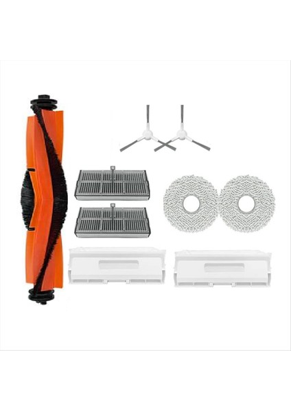 Xiaomi H40 Süpürme Makinesi Aksesuarları Için 9 Adet Ana Yan Fırça Paspas Filtresi Toz Torbaları (Yurt Dışından)