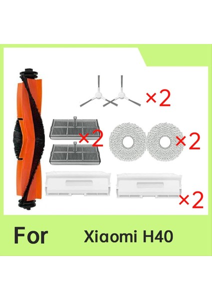 Xiaomi H40 Süpürme Makinesi Aksesuarları Için 9 Adet Ana Yan Fırça Paspas Filtresi Toz Torbaları (Yurt Dışından) modelleri