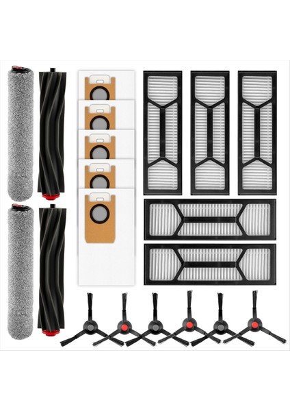 Eufy Omni S1 Pro Robot Süpürge Rulo Fırçalar Rulo Paspaslar Yan Fırçalar Toz Torbaları Filtreler Için Yedek Parçalar (Yurt Dışından)