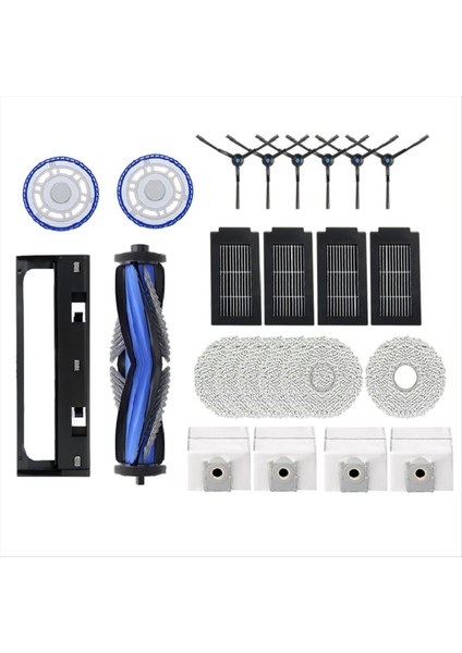 Ecovacs T50 Pro Omnı /T50PRO / T50 Omnı Robot Süpürge Ana Yan Fırçalar Paspas Bezleri Filtreler Toz Torbası Için Yedek Parçalar (Yurt Dışından)