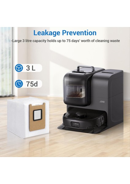 Eufy E28 OMNI/E25 Omni Robot Vakum 3l Büyük Kapasiteli Ağır Hizmet 4 Katmanlı Gözyaşı Vakum Torbaları Için 14 Paket Toz Torbaları (Yurt Dışından) fırsatları
